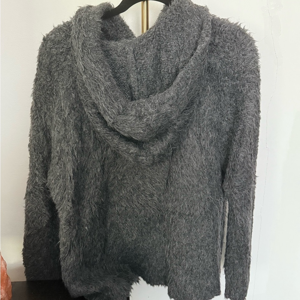 James Perse Gray Fuzzy Sweater